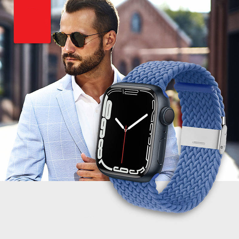 Pasek / opaska sportowa Crong Wave Band do Apple Watch 41/40/38mm, niebieskie